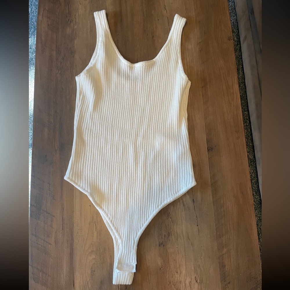 Ivory sweater tank bodysuit